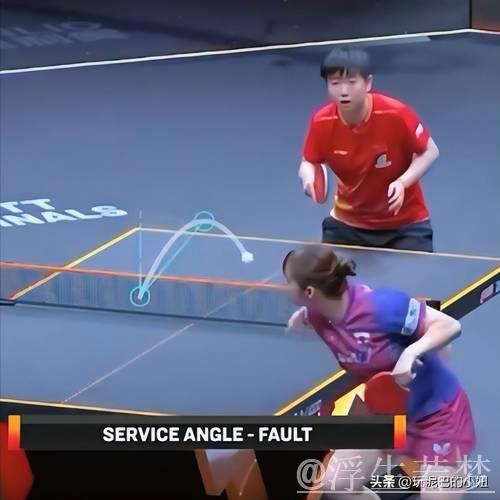 离谱!孙颖莎鹰眼挑战对手发球弧线超40度,长崎美柚自己都笑了 离谱!孙颖莎鹰眼挑战对手发球弧线超40度,长崎美柚自己都笑了